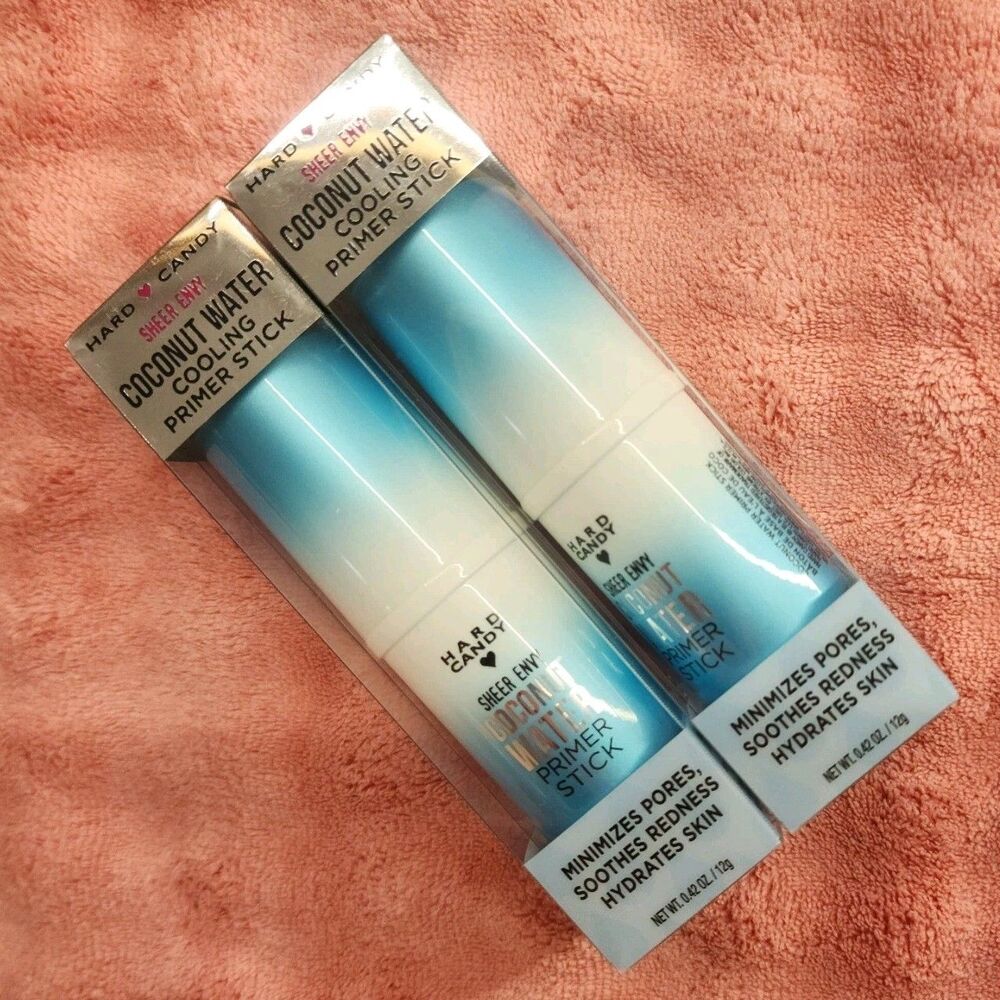 x2 HARD CANDY SHEER ENVY COCONUT WATER COOLING PRIMER STICK 1248 Makeup Skincare